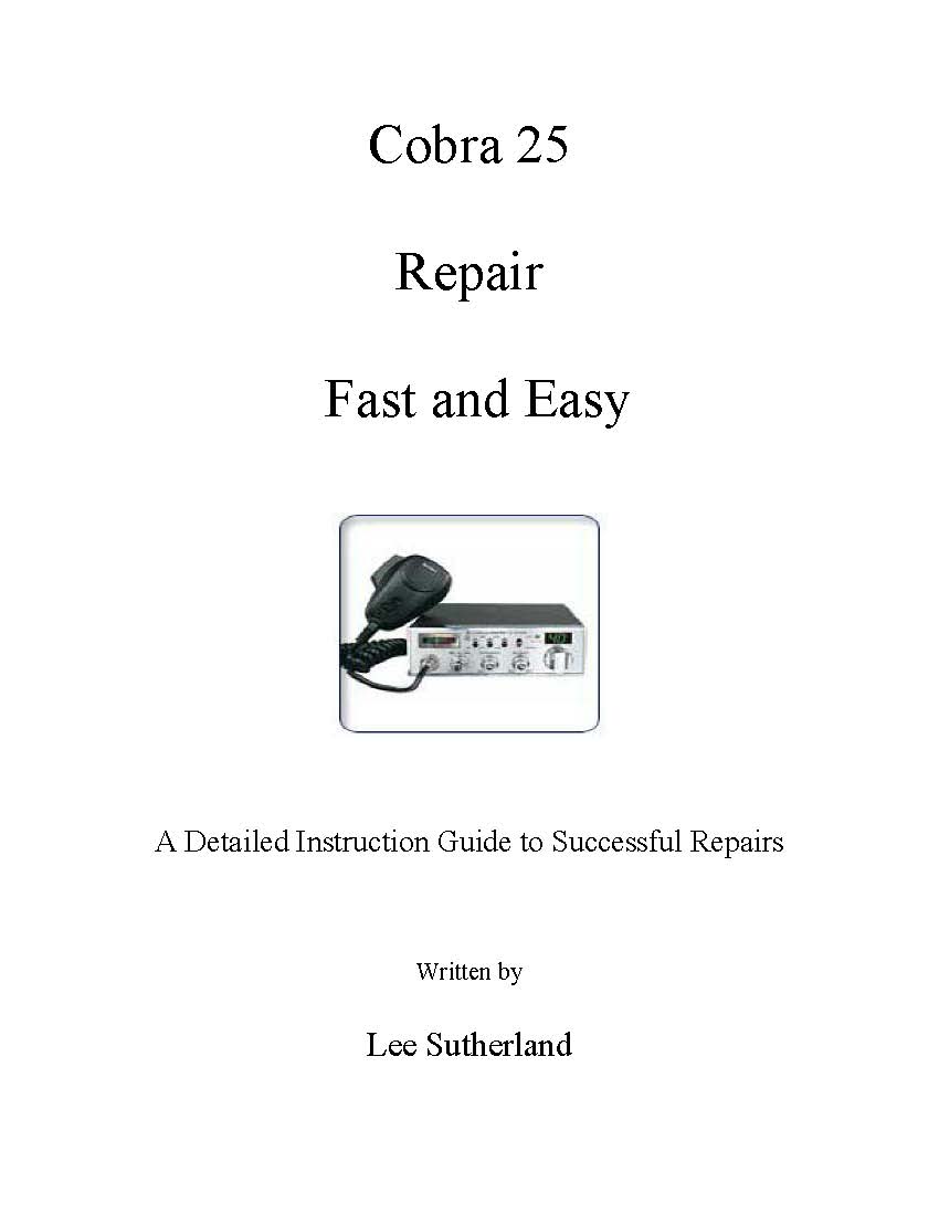 Cobra 25 repair book fast and easy (image for) Cobra 25 repair book fast and easy